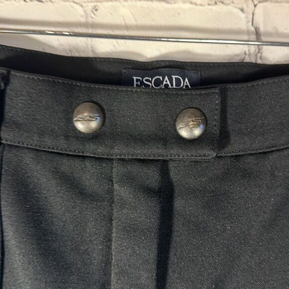 Escada Sport Vintage Wool Blend High Waist Black Stirrup Pants size 42 Germany - Picture 4 of 10